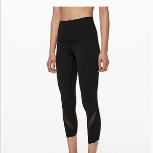 Lululemon Wunder Under HR Crop Scallop 23” FLux